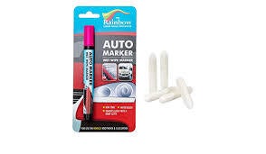Pink Window Markers for Glass Washable Car Window Paint Pen- Dry